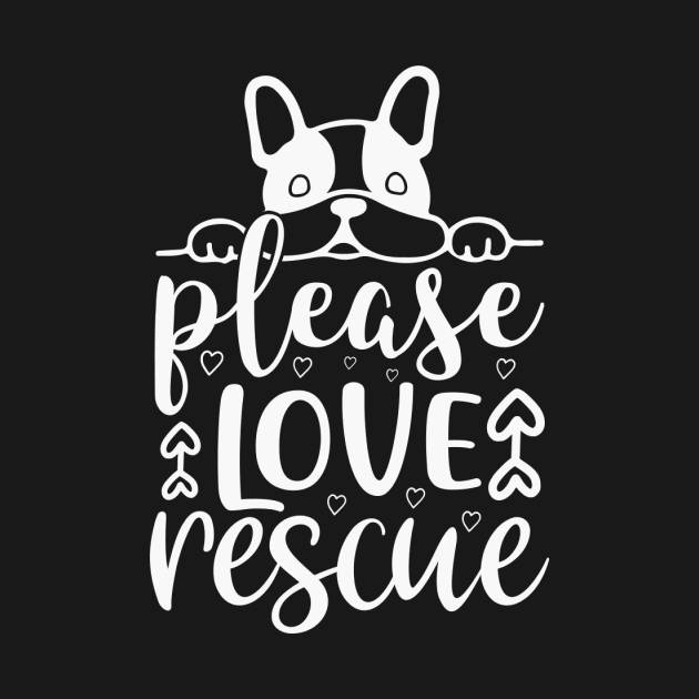 Please Love Rescue 2 Dog Dogs by fromherotozero