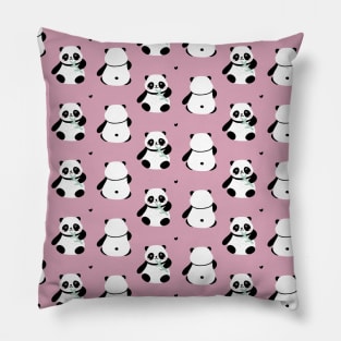 Panda Girl Neck Gator Funny Pandas Pillow