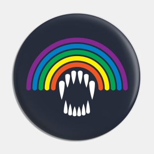 Angry Rainbow Pin