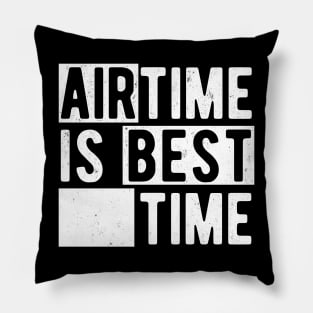 Airtime Is Best Time - Funny Roller Coaster Enthusiast Pillow