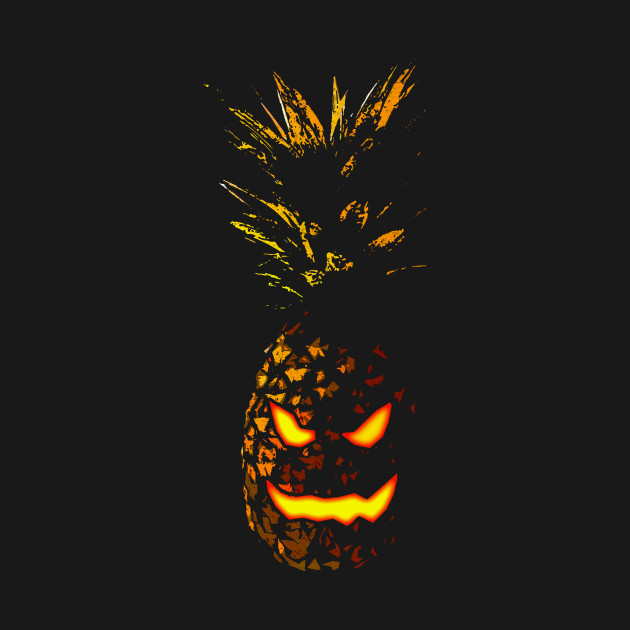 Halloween Pineapple Jack O Lantern TShirt TeePublic