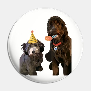 Puppies birthday celebration Pin