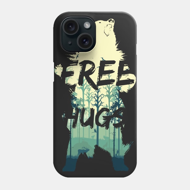 free bear hugs Phone Case by Pradeep Chauhan