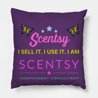 i sell it, i use it, i am scentsy independent consultant Pillow