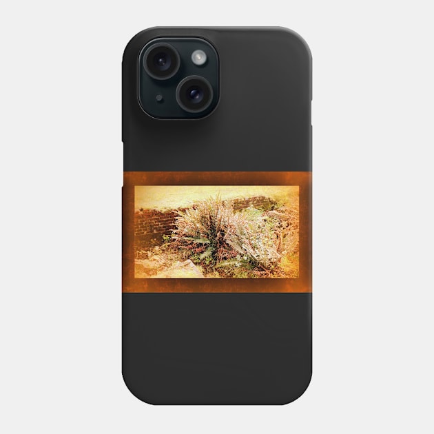 ruins of a brick foundation, Ft Stevens 2 Phone Case by DlmtleArt