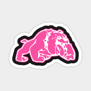 Pink Bulldog Magnet