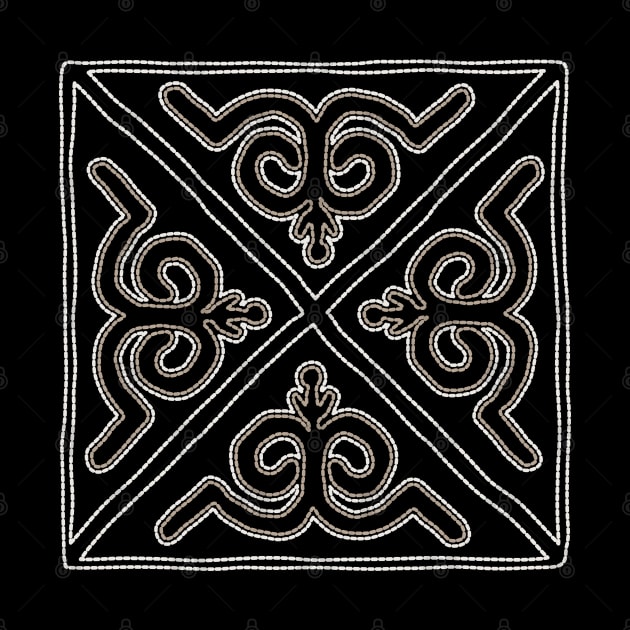 Siberian tribal pattern with plant elements 2 by lents