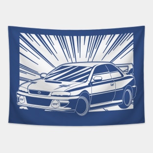 Subaru WRX Manga Tapestry