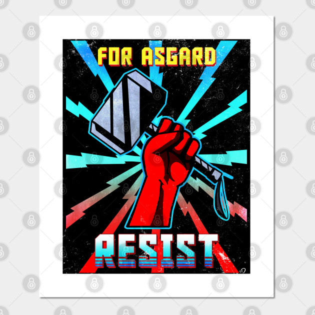 Retro For Asgard Thor Ragnarok Propaganda Thor Posters And Art Prints Teepublic