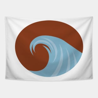 Minimal California Surf Design Tapestry