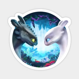 Toothless and Light Fury (How to Train Your Dragon 3) Magnet