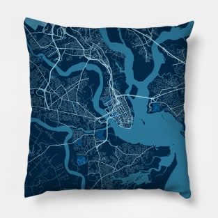 Charleston - United States Peace City Map Pillow