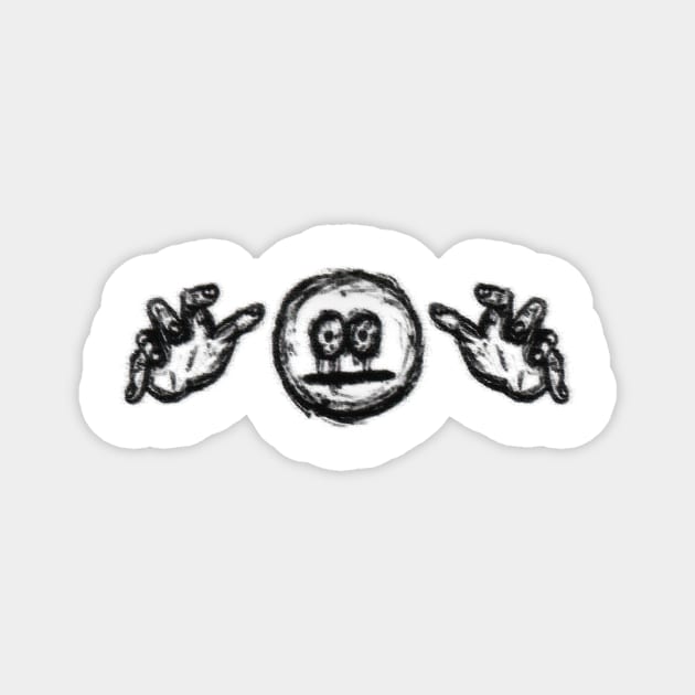 Cursed emoji meme Magnet by GoodDocc