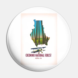 Coconino national forest Arizona USA map Pin