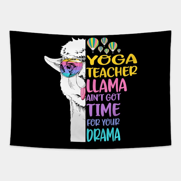 Yoga Teacher Llama Tapestry by Li