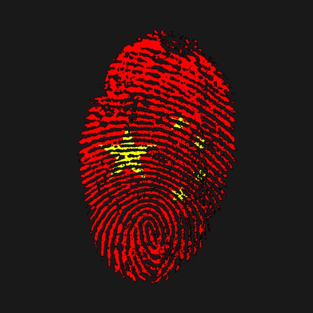 China Flag Fingerprint - CN Flag by Printaha