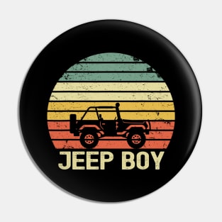 Jeep Boy Vintage Jeeps Pin