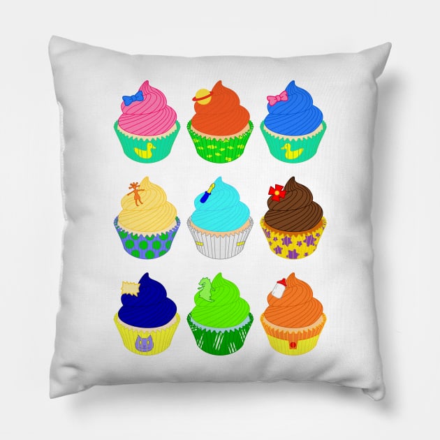 Rugrats Cupcakes Pillow by CoreyUnlimited