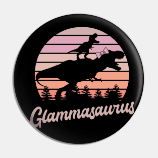 Glammasaurus T-Rex Dinosaur Pin
