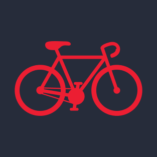 Cyclist graphic t-shirt - red graphic - love biking! T-Shirt