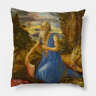 Albrecht Dürer - St. Jerome in The Wilderness Pillow