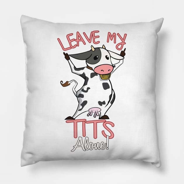 Anti Milk Vegan Art Gift Pillow by USProudness