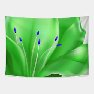 Floral Art - Green Tapestry