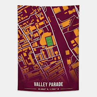 Valley Parade Map Design Tapestry