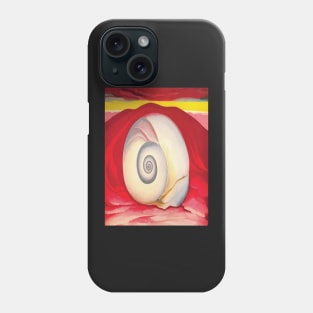 Red Hill And White Shell by Georgia O'Keeffe Phone Case