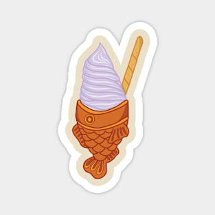 Purple Taiyaki Magnet