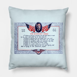 The Teddy Roosevelt Creed Pillow