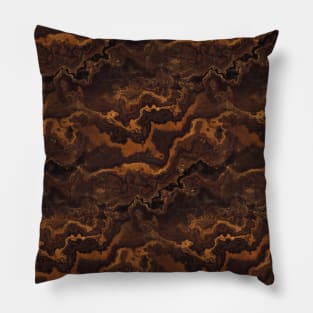 Brown Marble Stone Pattern Pillow