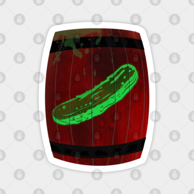 St. Nick's Miracle Pickle Barrel Magnet by SeveralDavids