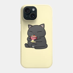 Chubby Cat Vanilla Ice Cream Phone Case