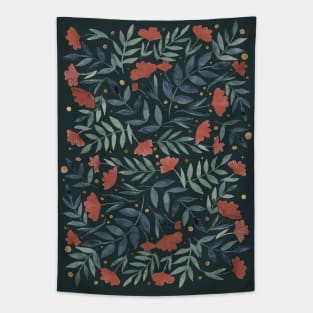 Magical garden - vintage night Tapestry