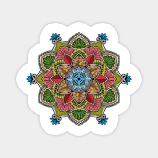 80's Pop Art Mandala Magnet