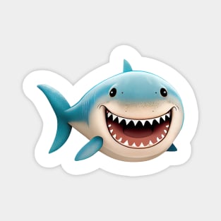 Smiling White Shark Magnet
