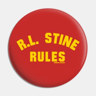 R.L. STINE RULES Pin