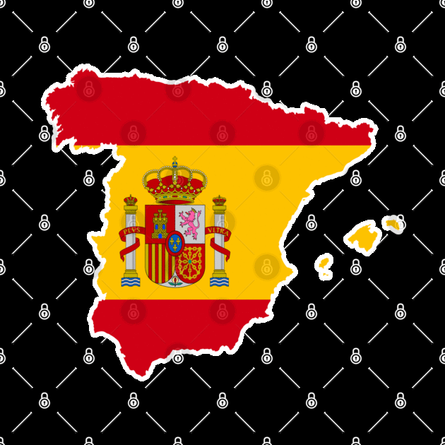 Spain map, flag by Aliii63s