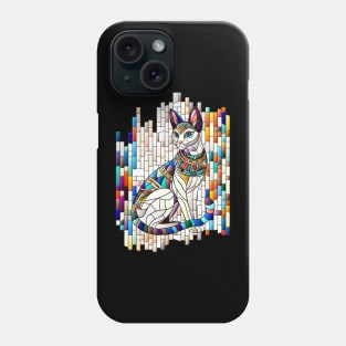 Egyptian Cat -Mosaic Art Phone Case