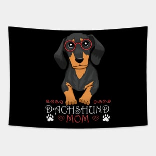 Dachshund Mom Cute Wiener dog Tapestry