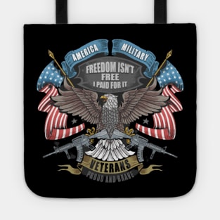 American Eagle And Flag Tote
