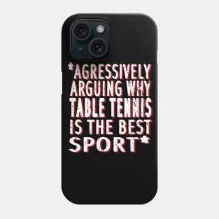 Table tennis hobby sport backhand blaring Phone Case