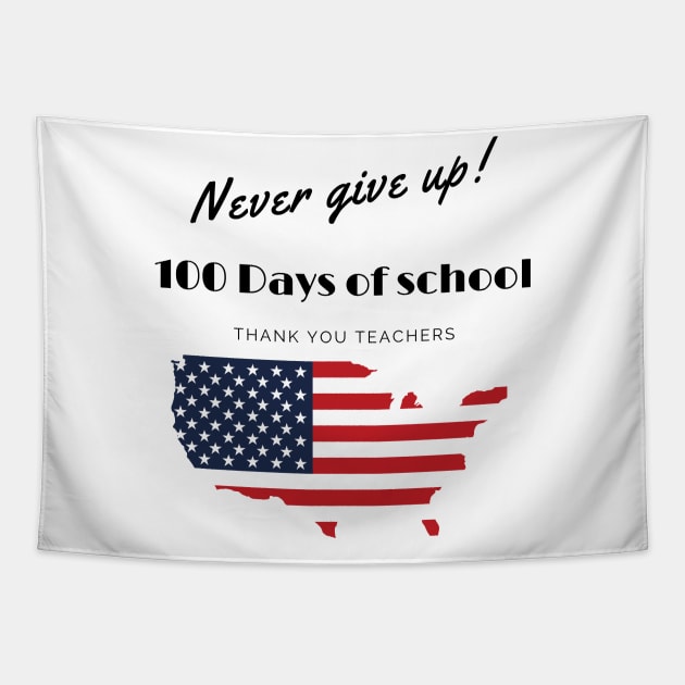 100 days of school Tapestry by GloriaArts⭐⭐⭐⭐⭐