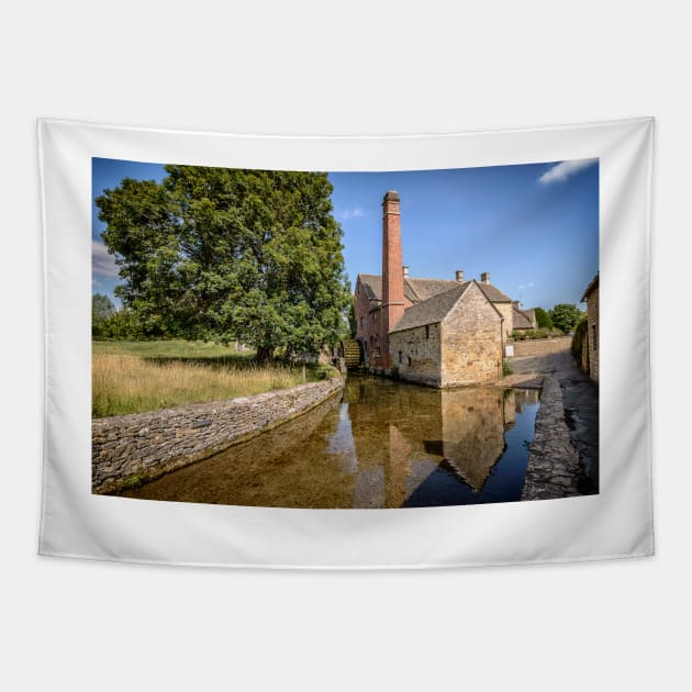 The old mill in Lower Slaughter Tapestry by JJFarquitectos