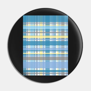 Blue and Yellow Tartan Pin