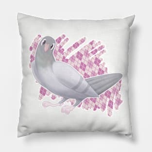 Argyle Pigeon Pillow