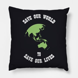 Save Our World Pillow