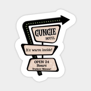 Gungie Hotel Retro Sign Magnet