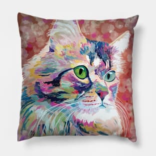 Cat Painting Pillow